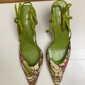 Beverly Fieldman shoes multicolor green size 11